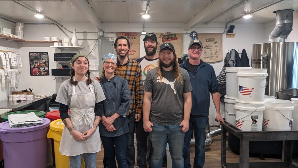 The team art Tug Hill Artisan Roasters, who have thrived within Drum Country with the help of local small business funding opportunities.
